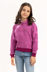 Junior Girl Tie Dye Purple Hoodie 224-412-065