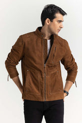 Vehisky Suede Leather Motor Racer Jacket JKT-LTH22-056