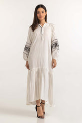 White Basic Dress WM-DRSWS23-013