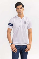 White Fashion Polo PS-FPK22-030