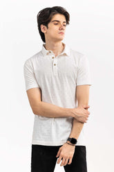 White Printed Polo SJP-PRINT-D03