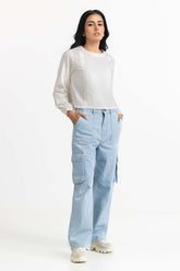 White Woven Blouse 231-217-007