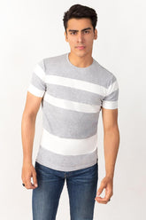 Grey White Urban T-Shirt YD-URB-TEE-D10-02