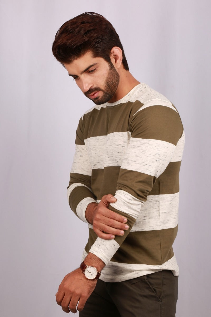 Olive Yarn Dyed T-Shirt FS-YD-TEE-D02-2