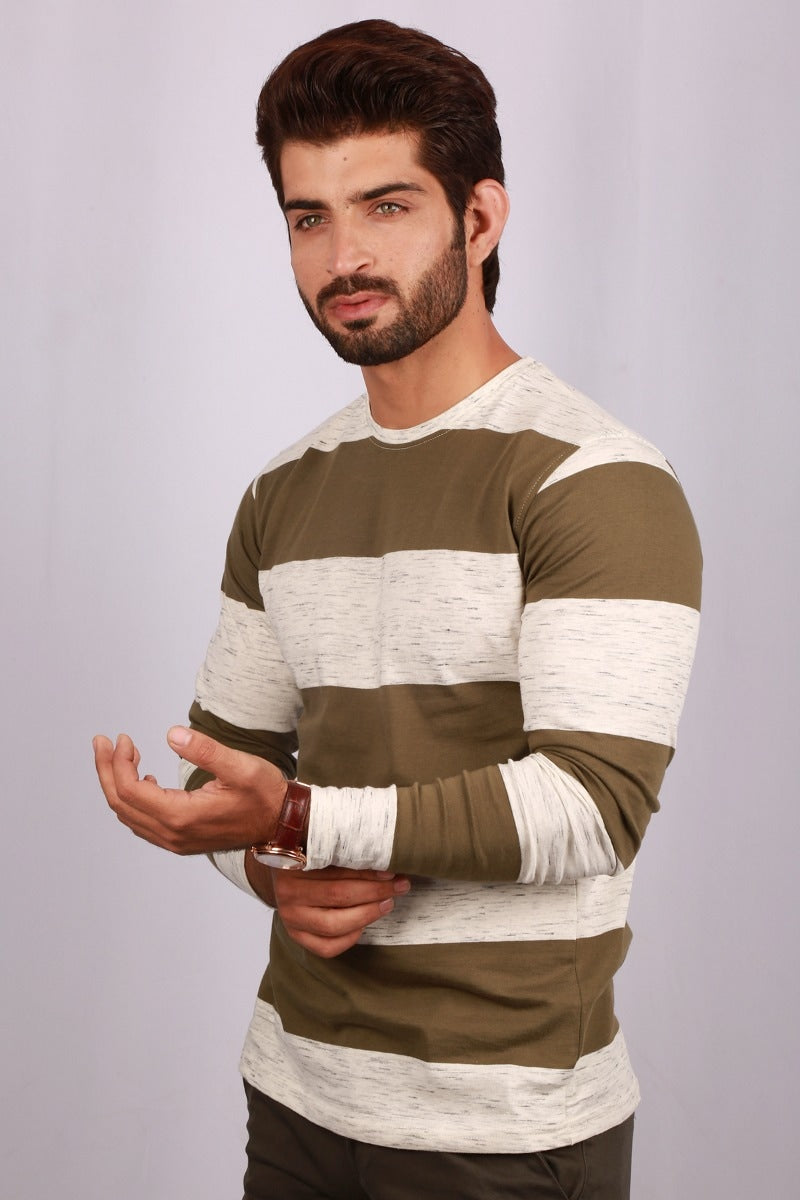 Olive Yarn Dyed T-Shirt FS-YD-TEE-D02-2