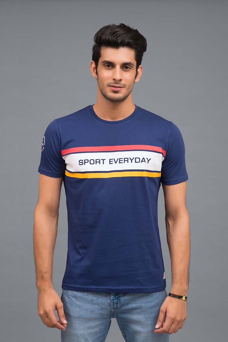 Navy Urban Graphic T-Shirt JGP-URB-D73