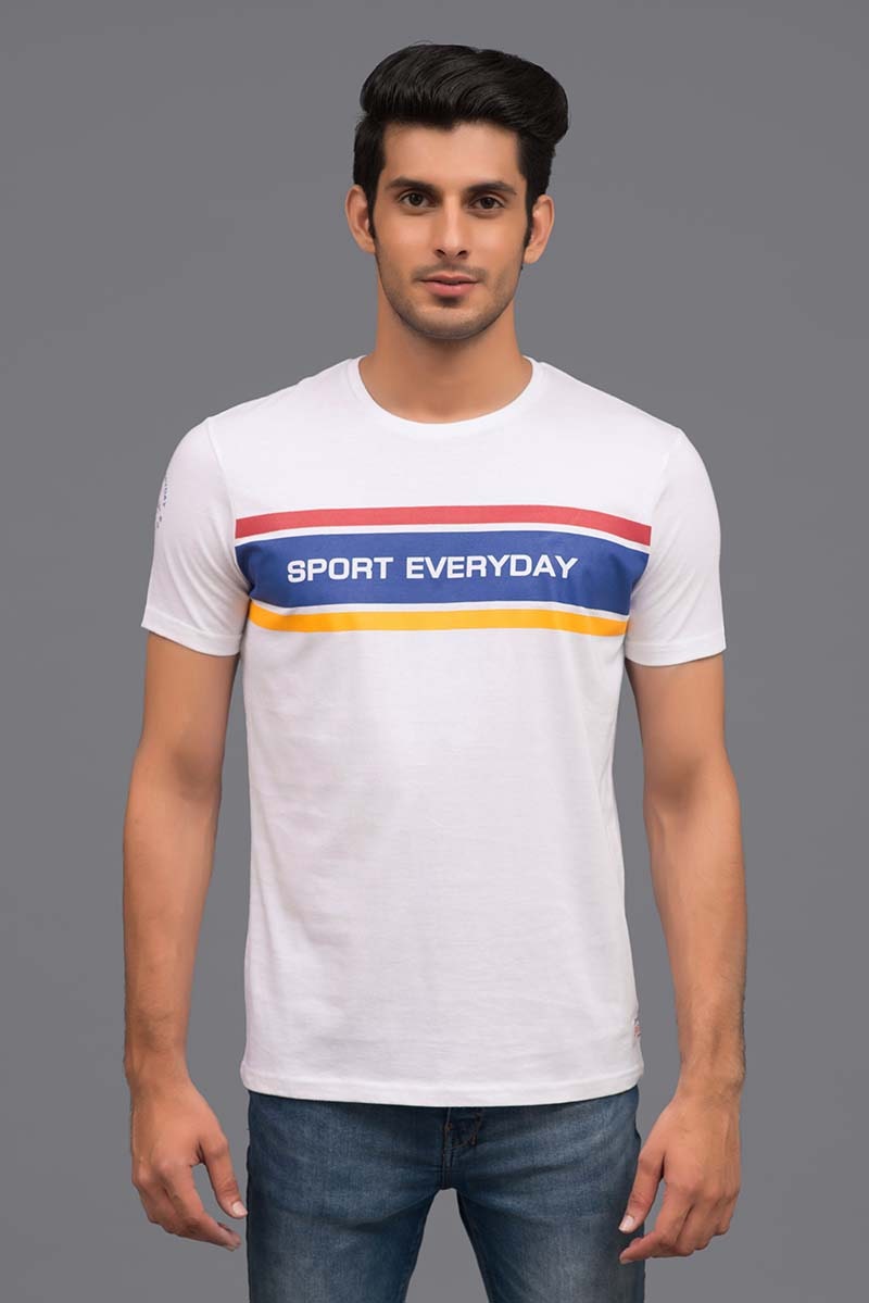 White Urban Graphic T-Shirt JGP-URB-D65