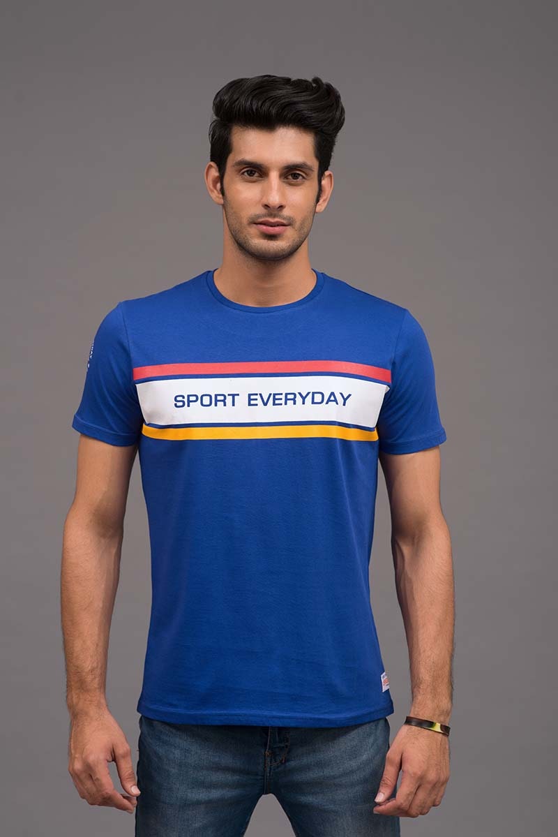 Blue Urban Graphic T-Shirt JGP-URB-D66