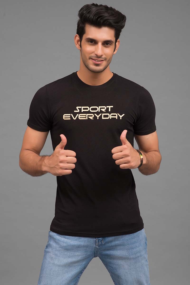 Black Urban Graphic T-Shirt JGP-URB-D71