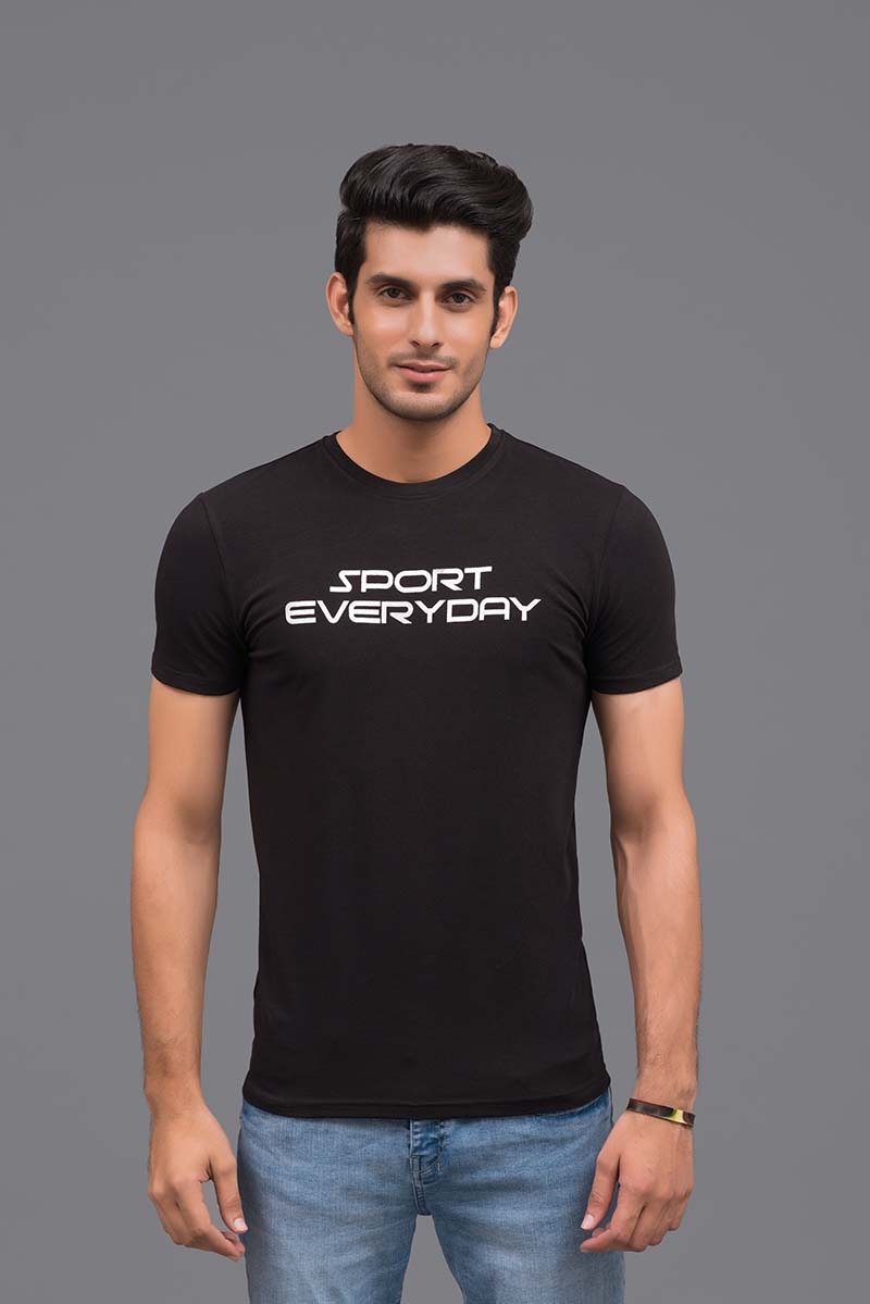Black Urban Graphic T-Shirt JGP-URB-D72