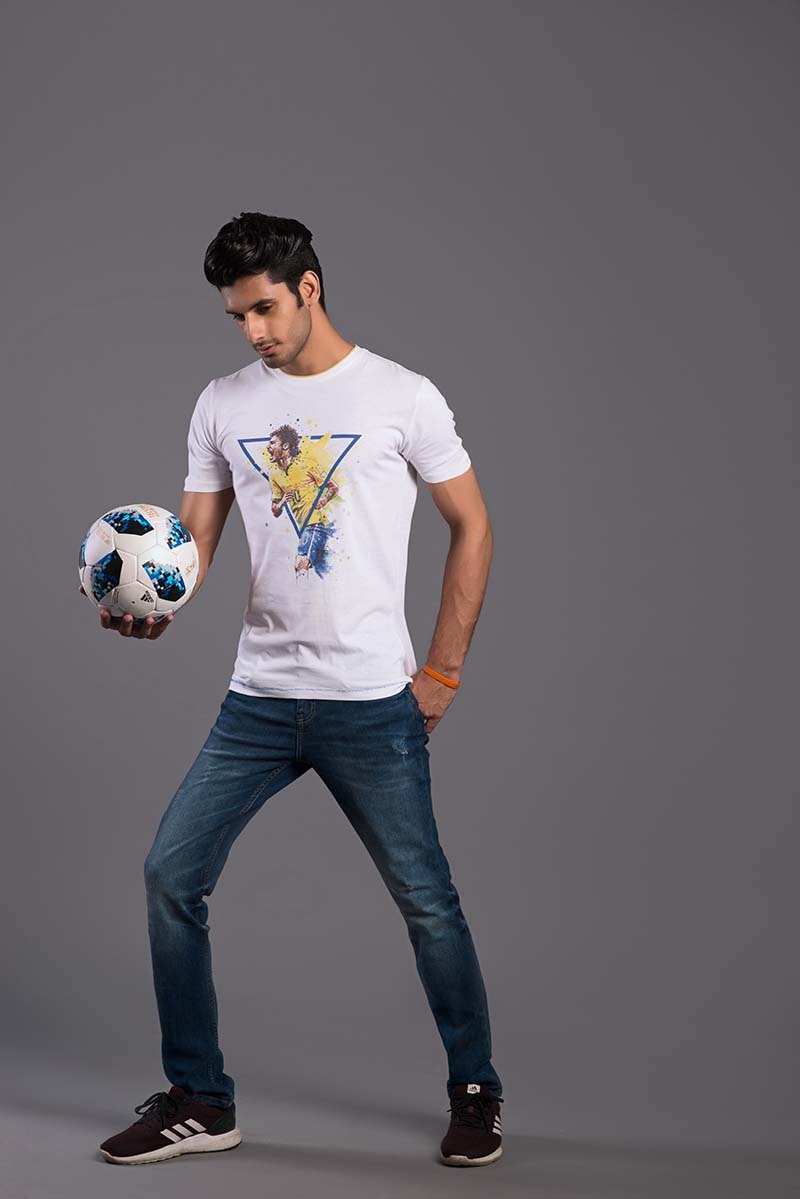 White Urban Graphic T-Shirt JGP-URB-D85
