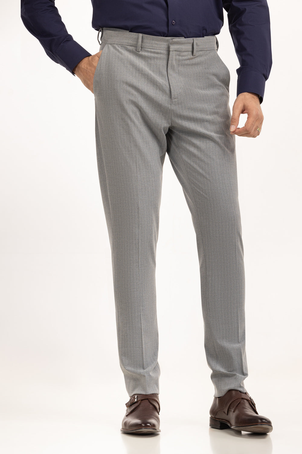 Slim Fit Dress Pants MN-TR-FM23-038 | GulAhmed Slim Fit Dress Pants MN-TR-FM23-038 | GulAhmed