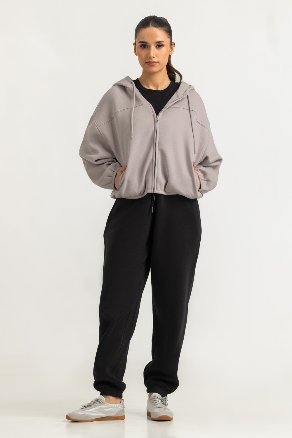 Regular Fit Hooded Zipper