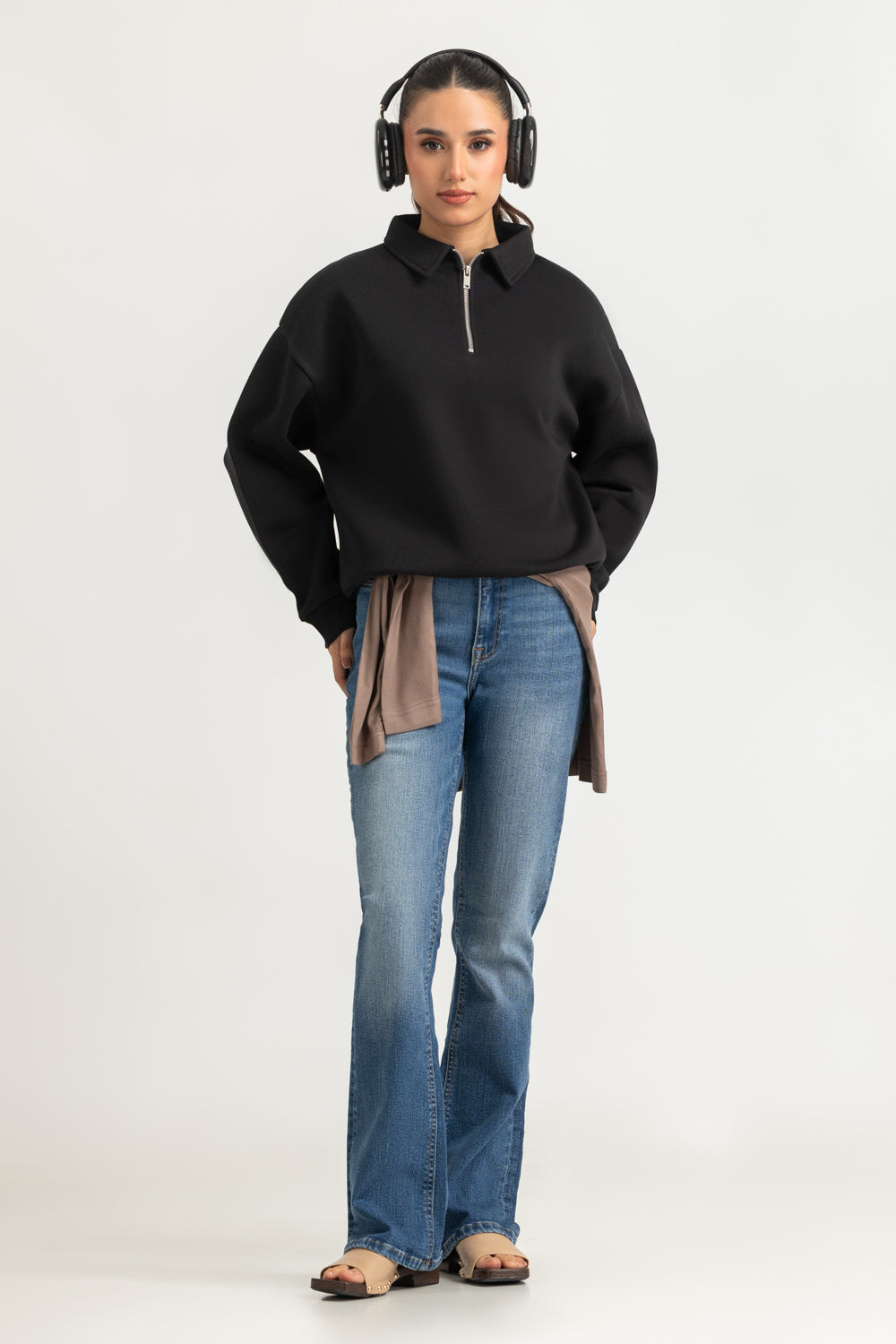Regular Fit Knitted Zipper