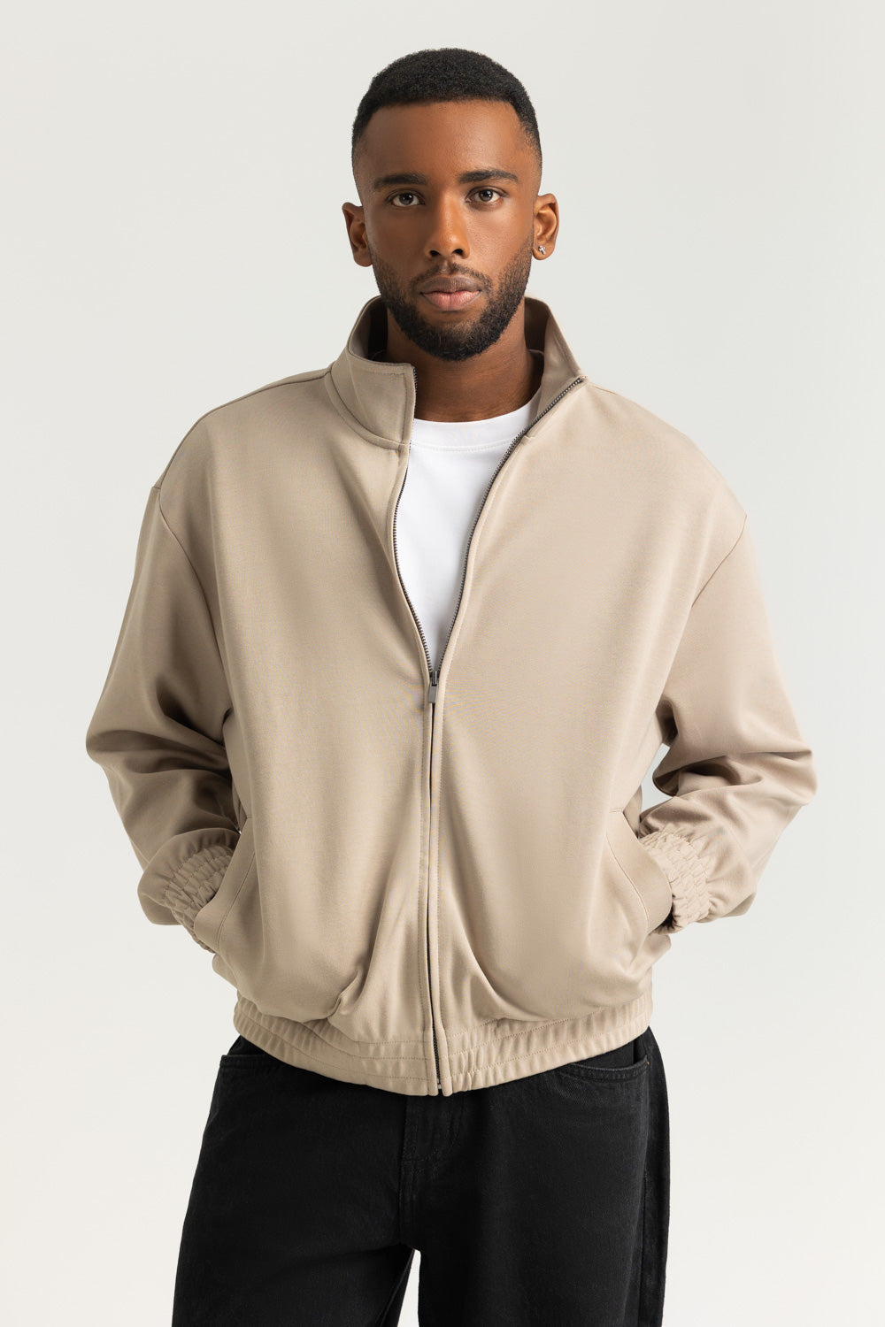 Relaxed Fit Knitted Zipper