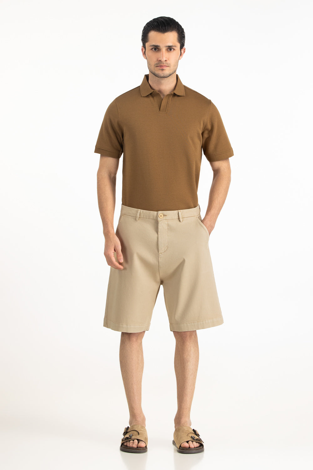 Straight Fit Shorts MN-SHT-SS26-001 B