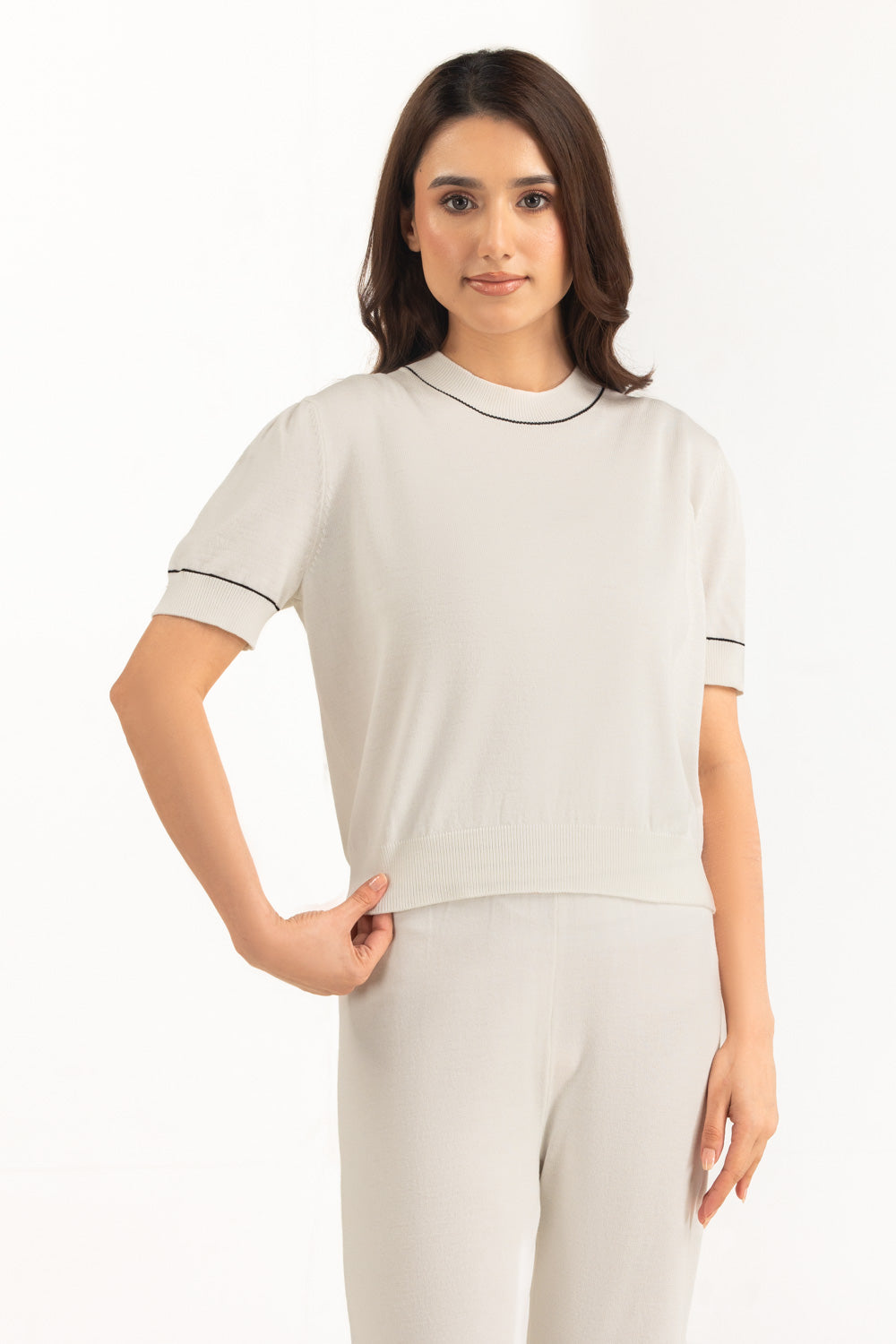Wm Color Cod's Regular Fit Top WM-COD-SS26-503 T | GulAhmed