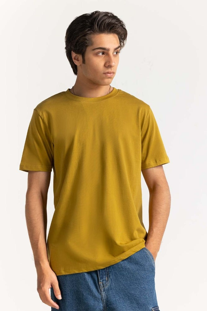 Amber Green Basic Tee TS-CNSJ24-076