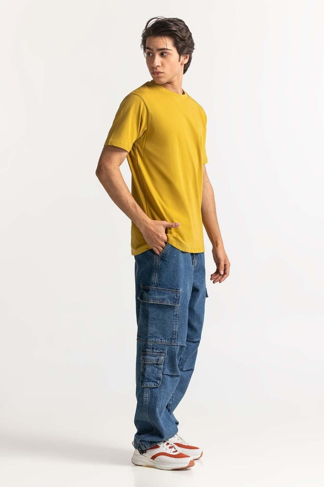 Amber Green Basic Tee TS-CNSJ24-076