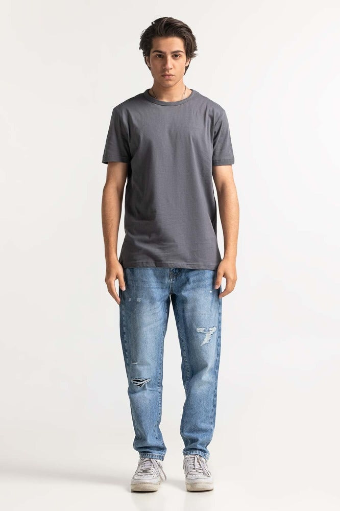 Anthracite Basic Comfort Tee TS-CNSJ24-058
