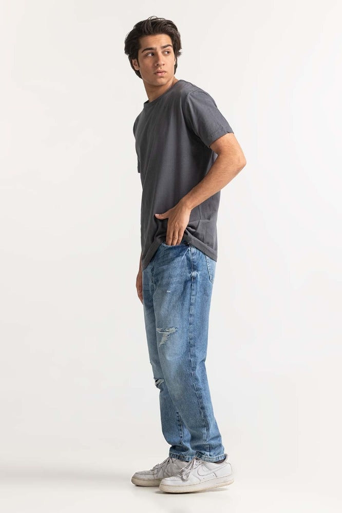 Anthracite Basic Comfort Tee TS-CNSJ24-058
