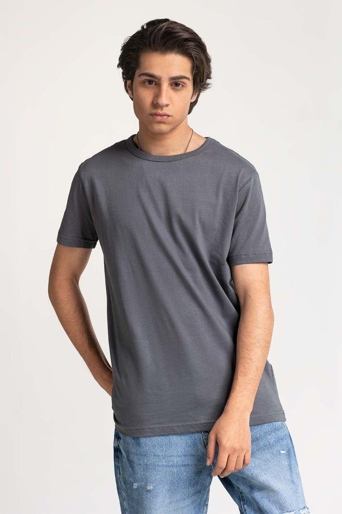 Anthracite Basic Comfort Tee TS-CNSJ24-058