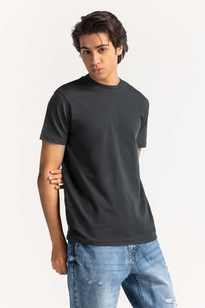 Anthracite Basic Muscle Tee TS-CNSJ24-025