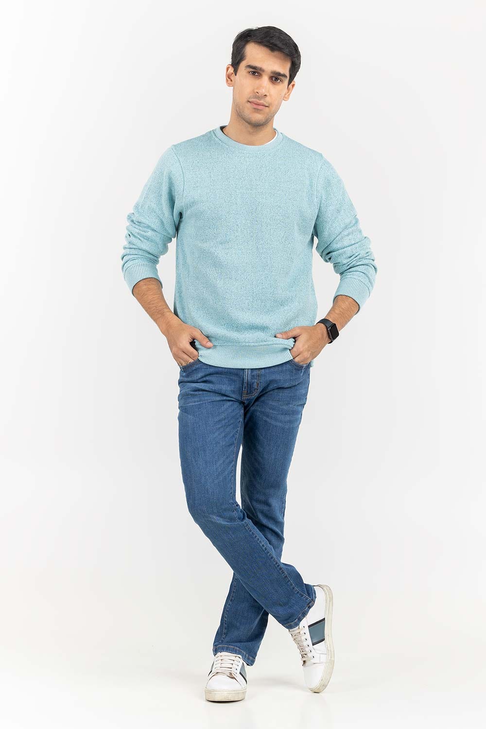 Aqua Basic Crew Neck SweatShirt SWS-B22-085