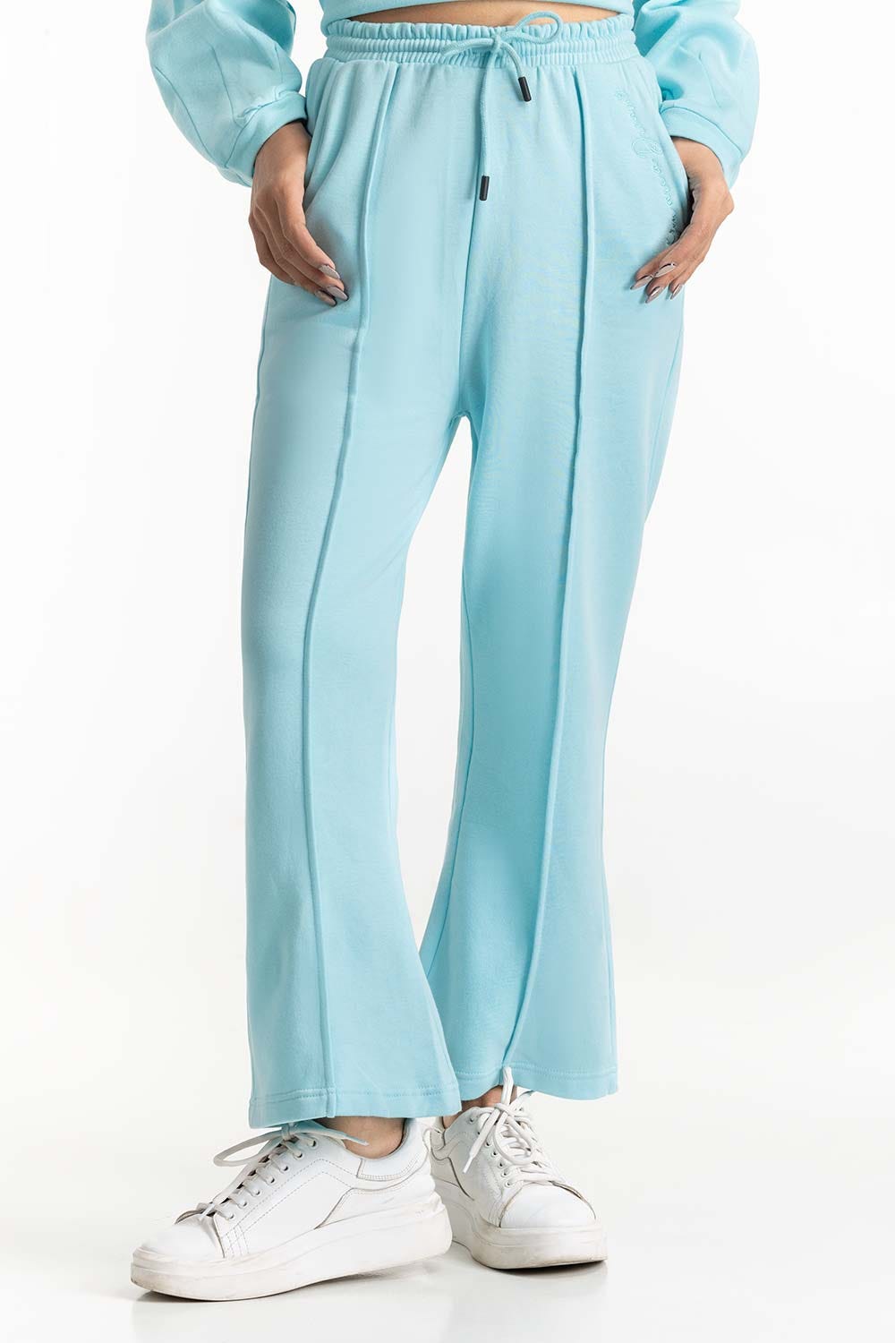Aqua Embroidered Sweatpants  224-212-088
