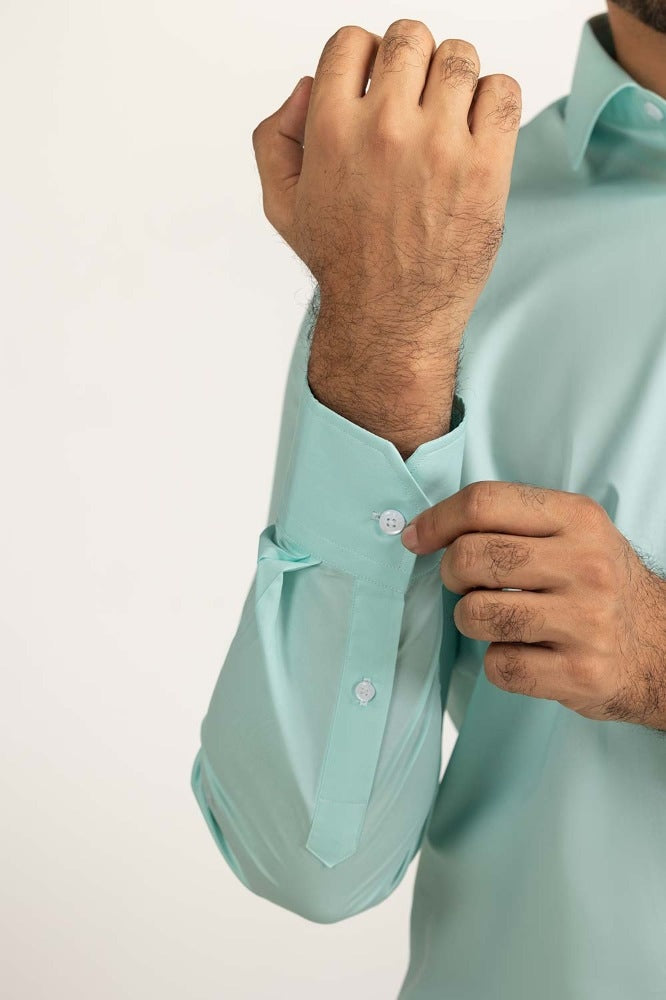 Aqua Green Formal Shirt MN-FS-PD24-014