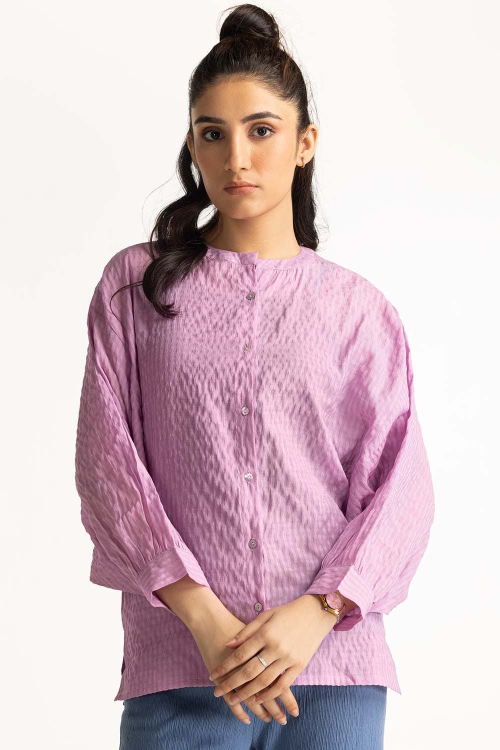 Band Collar Shirt WM-CS-SS24-066