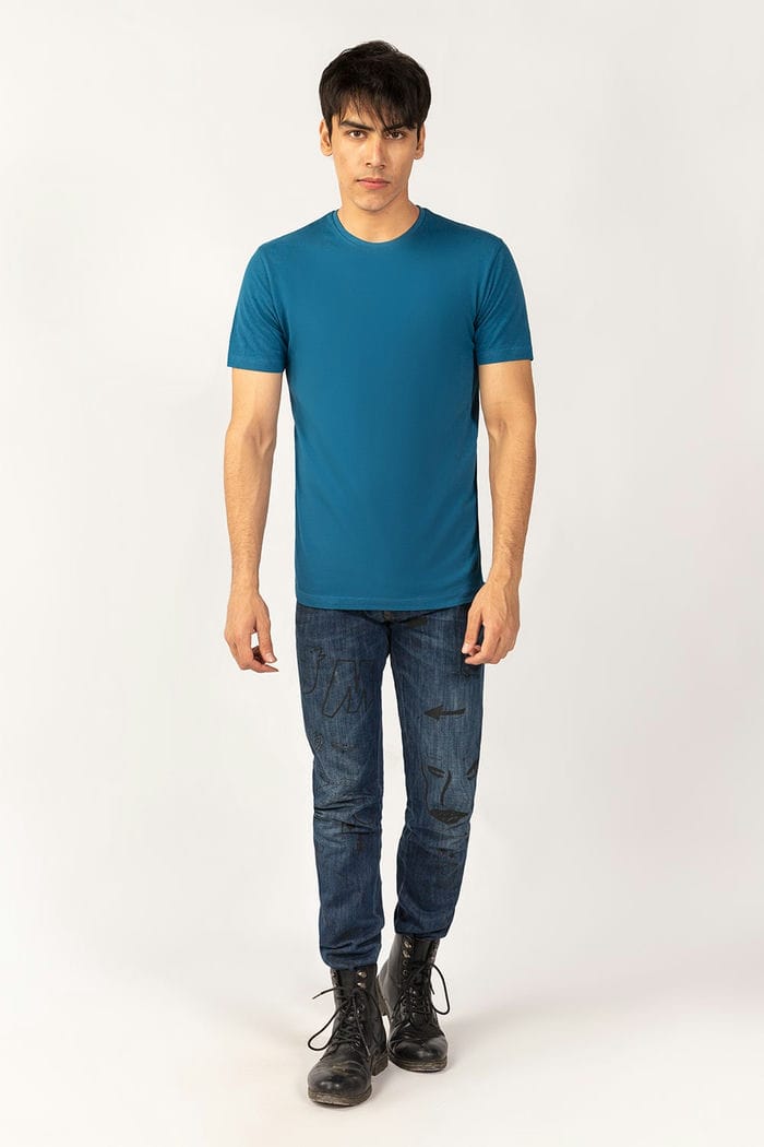 Basic Teal T-Shirt PK-CN-SIG-D11