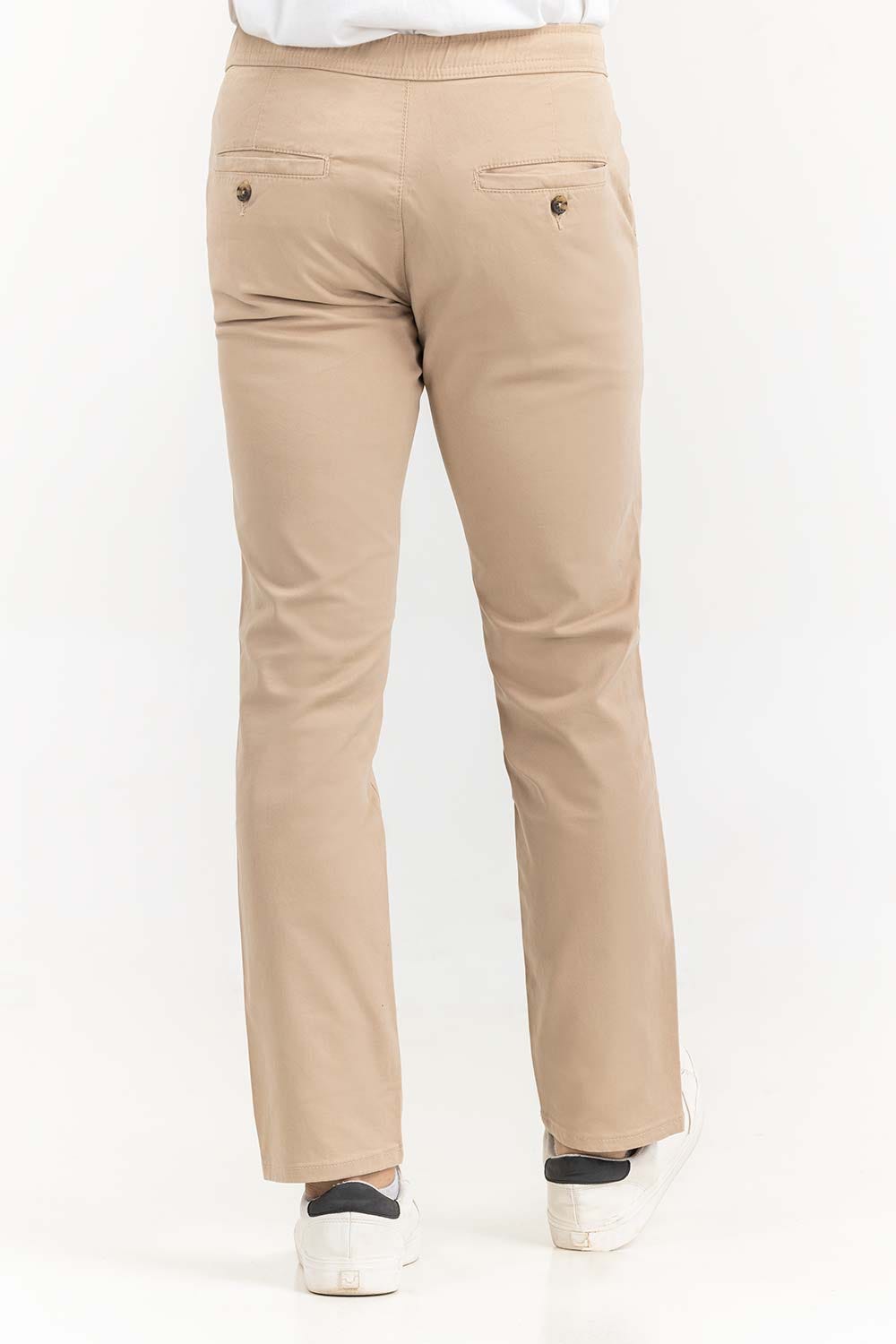 Beige Basic Dyed Khaki Pant TR-KHPD22-051