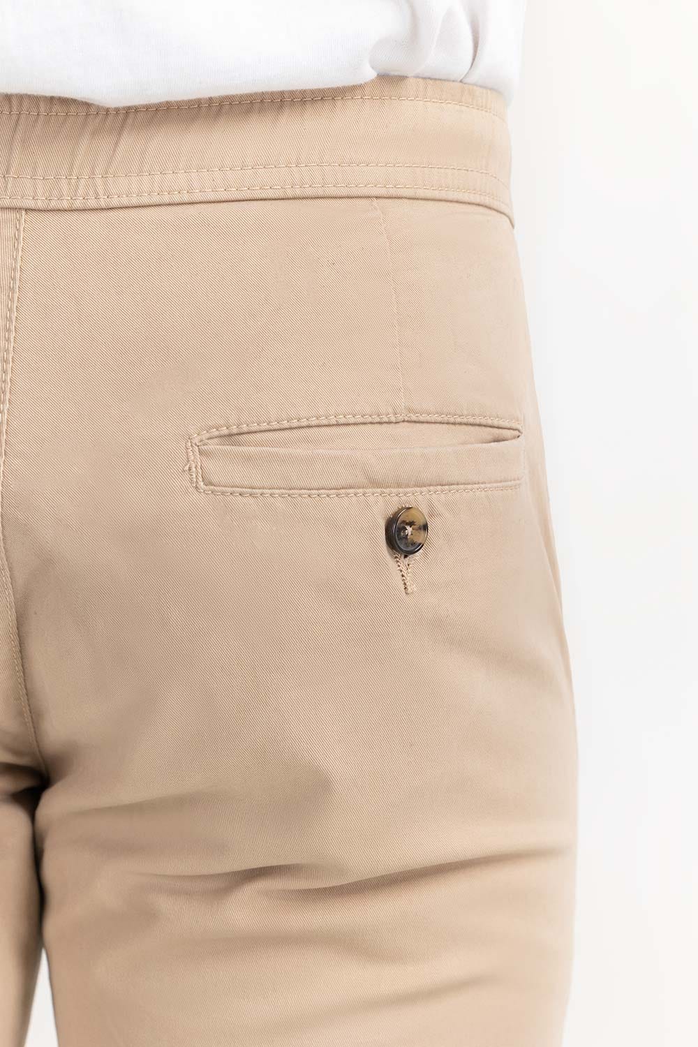 Beige Basic Dyed Khaki Pant TR-KHPD22-051