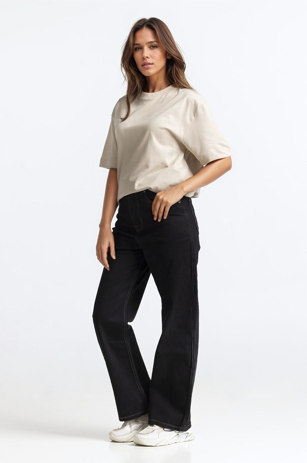 Beige Basic Top WM-KTP-SS24-059