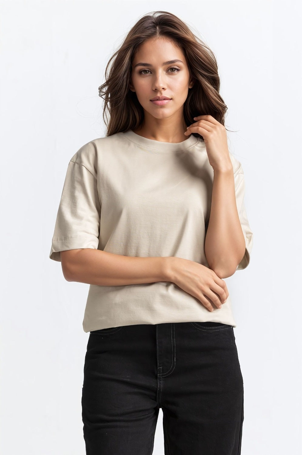 Beige Basic Top WM-KTP-SS24-059