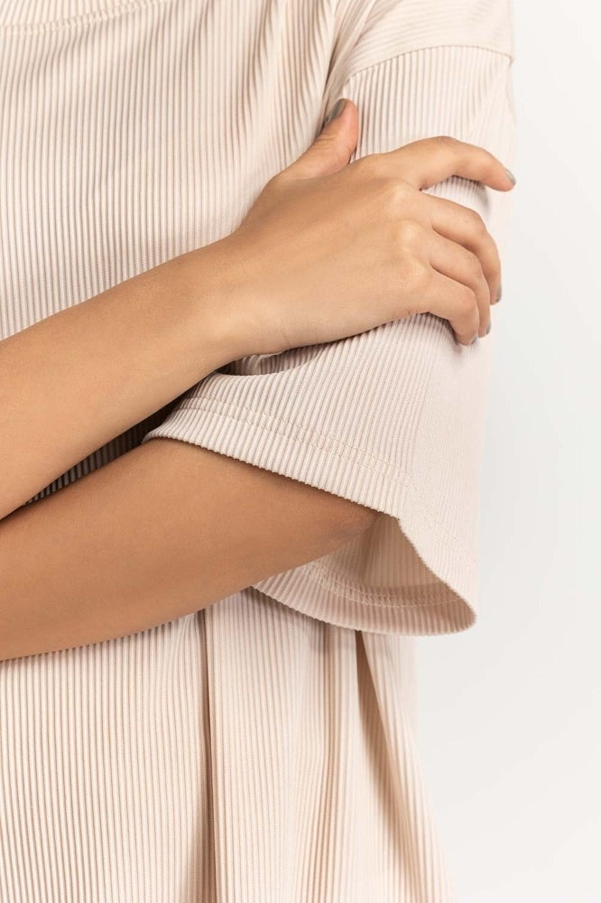 Beige Basic Top WM-KTP23-111