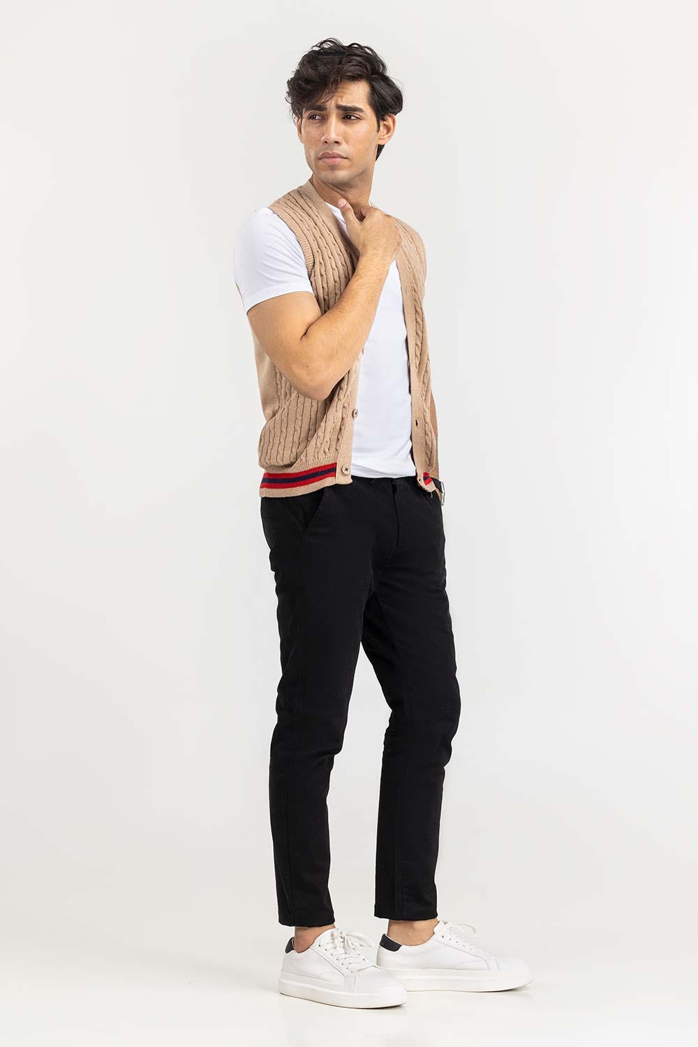 Beige Cricket Cardigan SWT-FSLCD22-163