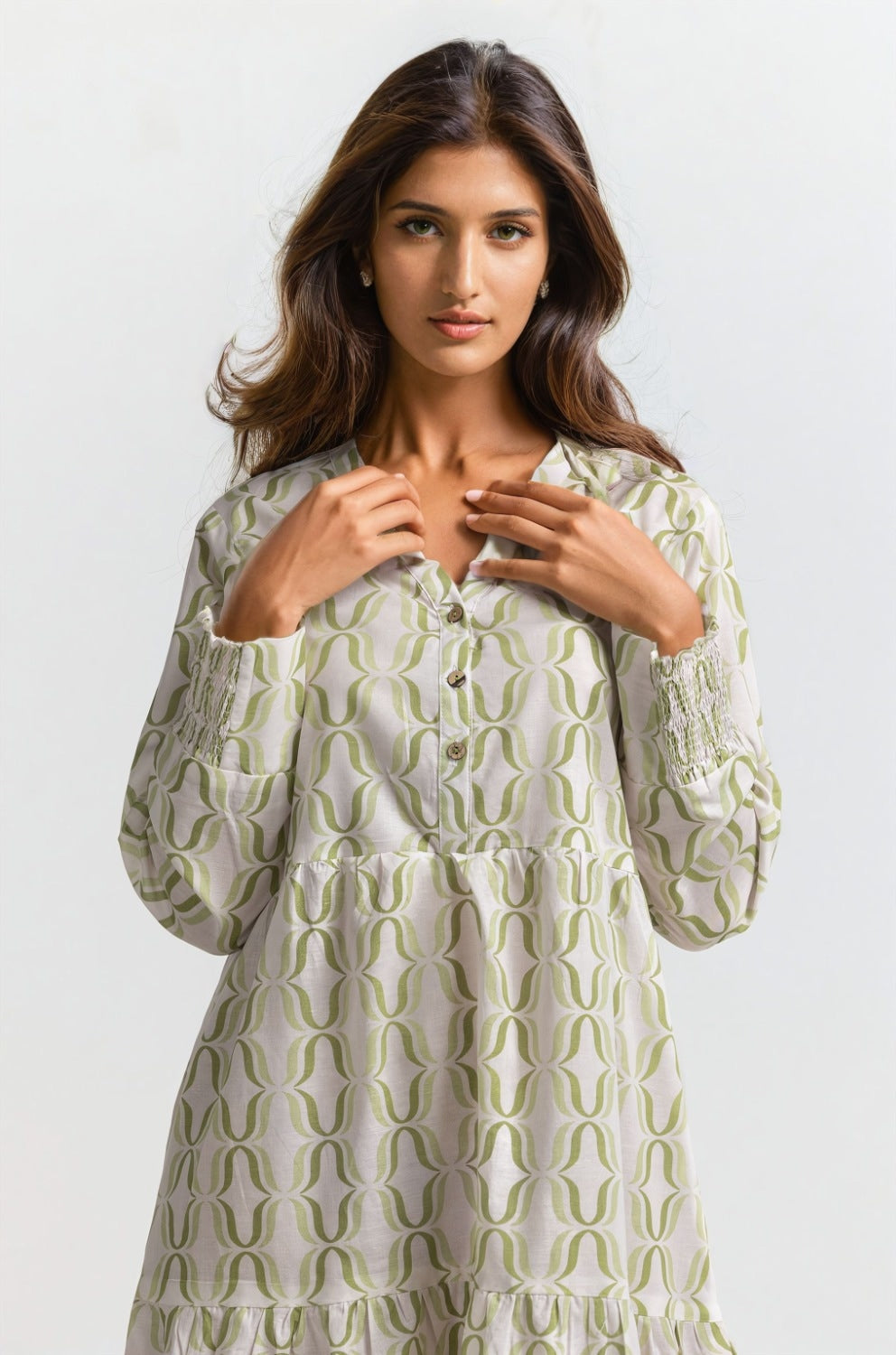 Beige Dress WM-DRS-SS24-034