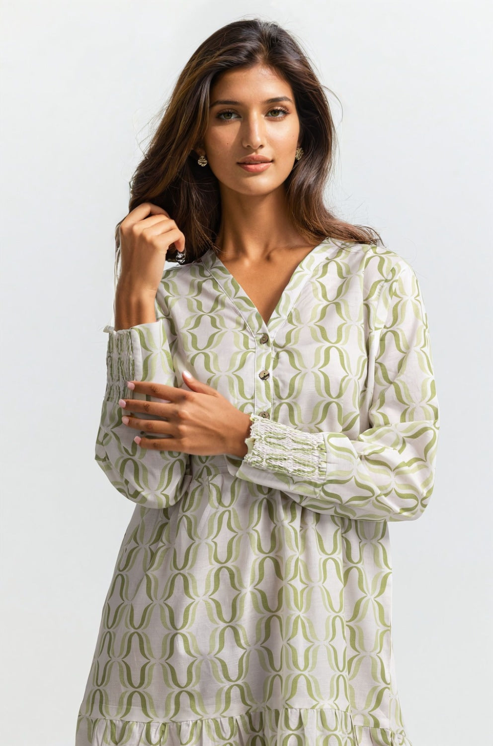 Beige Dress WM-DRS-SS24-034