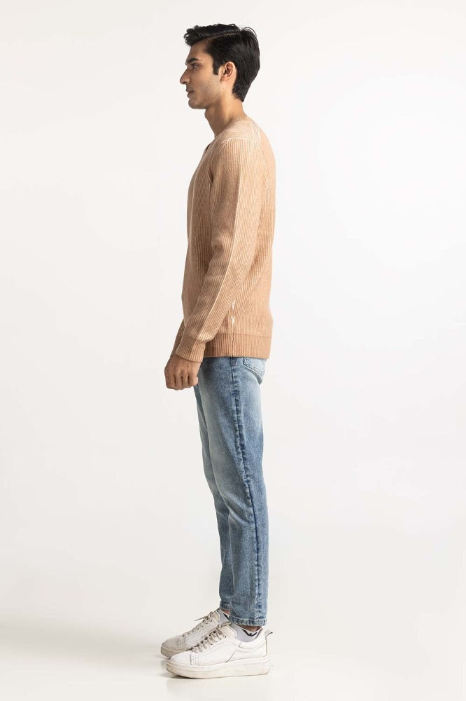 Beige Fashion Sweater MN-SWT-WS23-086