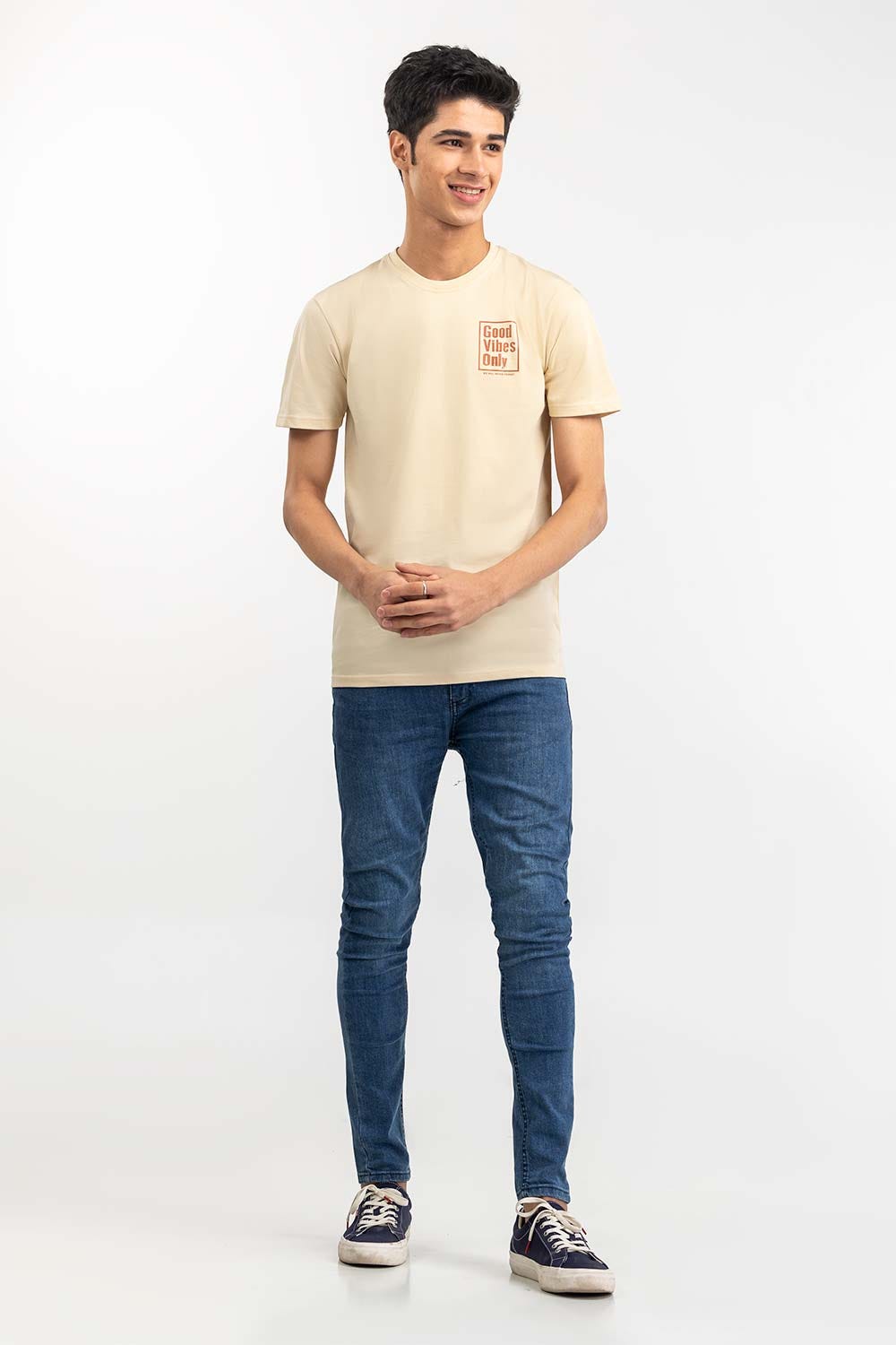 Beige Fashion T-shirt JGP-D307