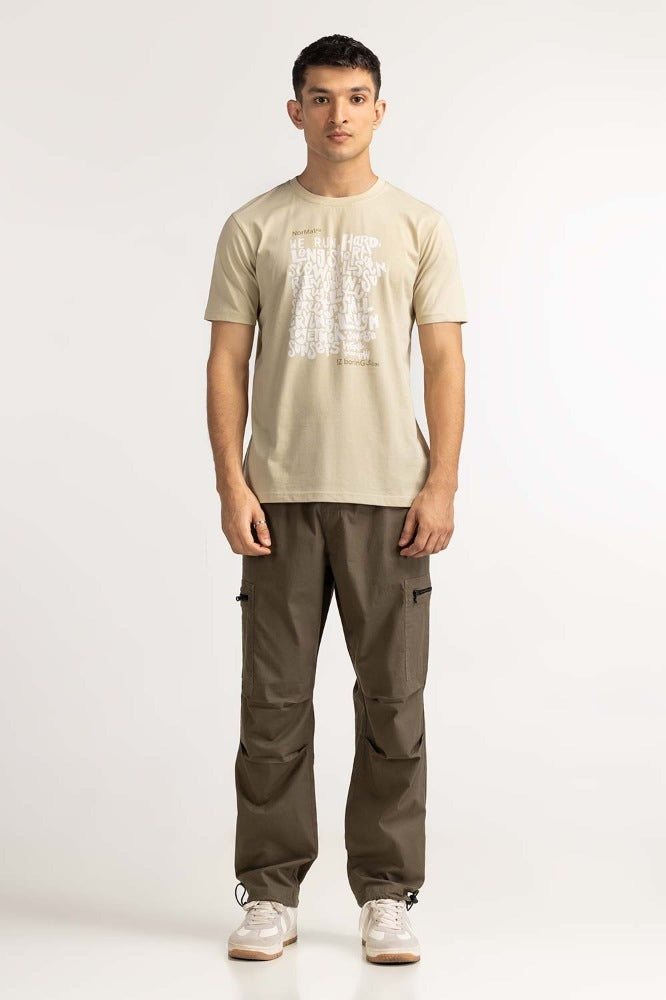 Beige Graphic Tee MN-TS-GP-S24-904