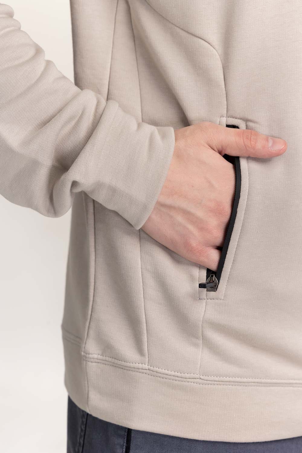 Beige Hoodie 224-112-001 A