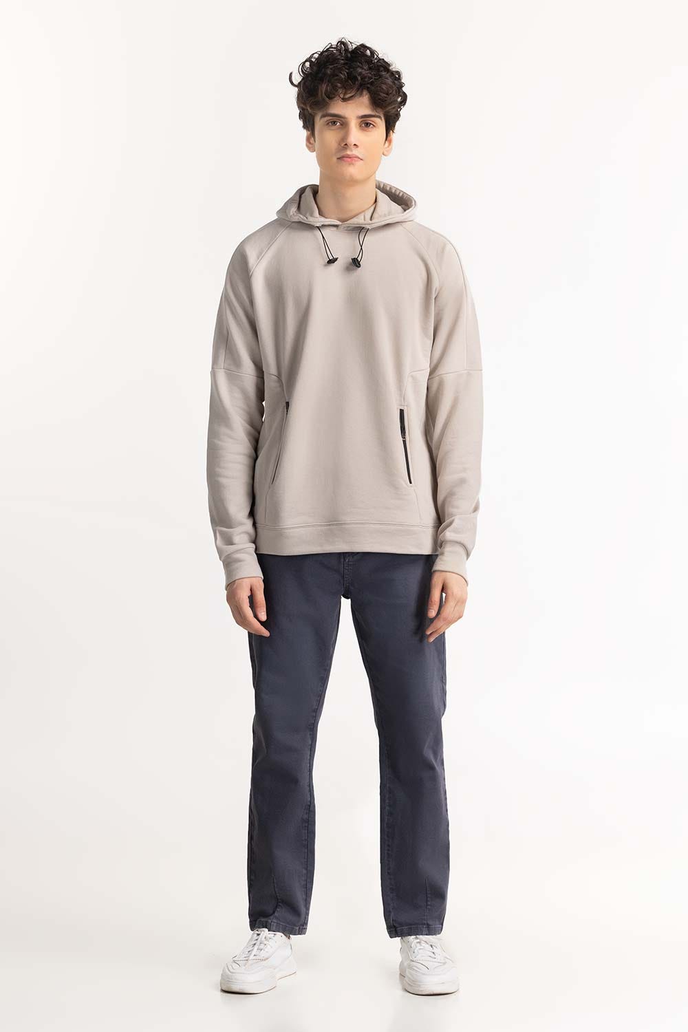 Beige Hoodie 224-112-001 A