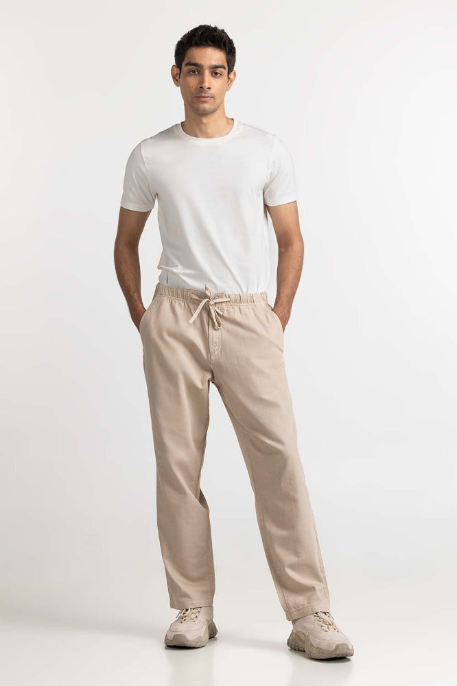 Beige Non Denim Trouser MN-TRKH- WV23-003 A