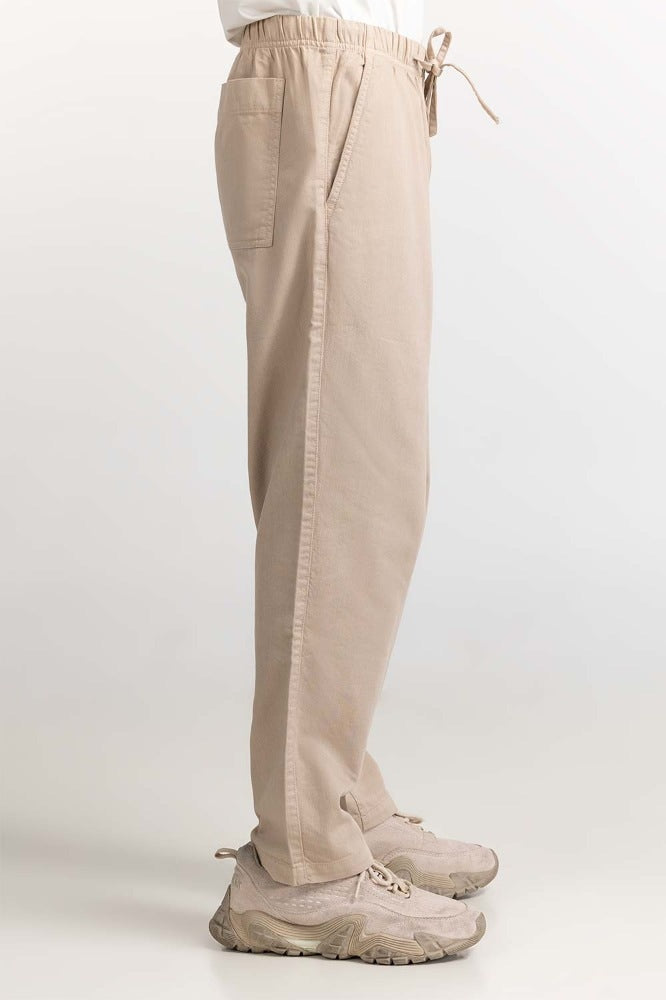 Beige Non Denim Trouser MN-TRKH- WV23-003 A