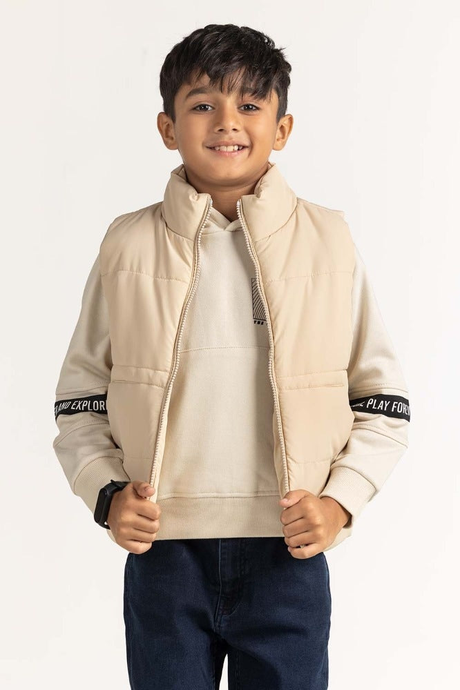 Beige Puffer Jacket JB-JKT-WS23-002