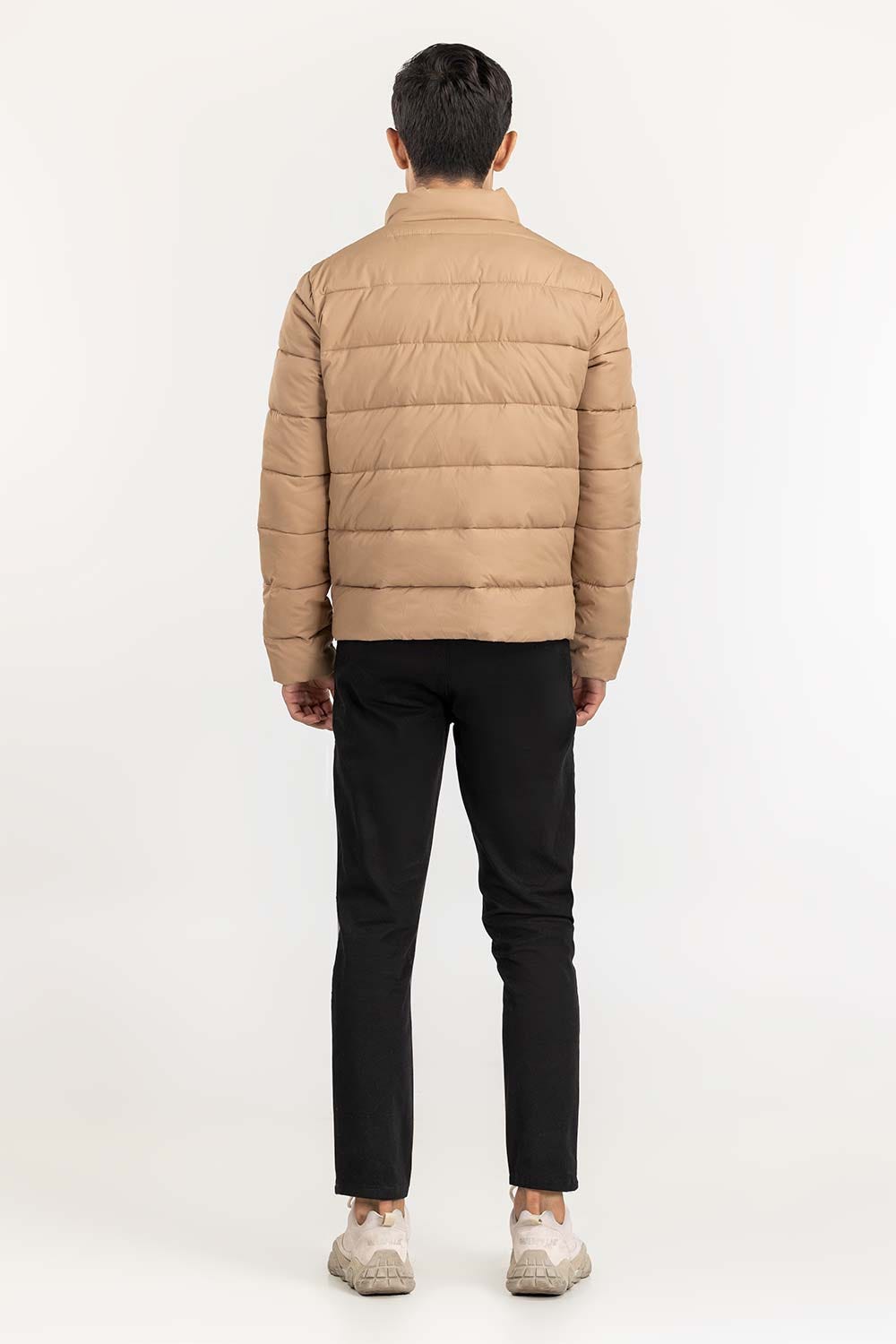 Beige Puffer Jacket JKT-WOV22-031