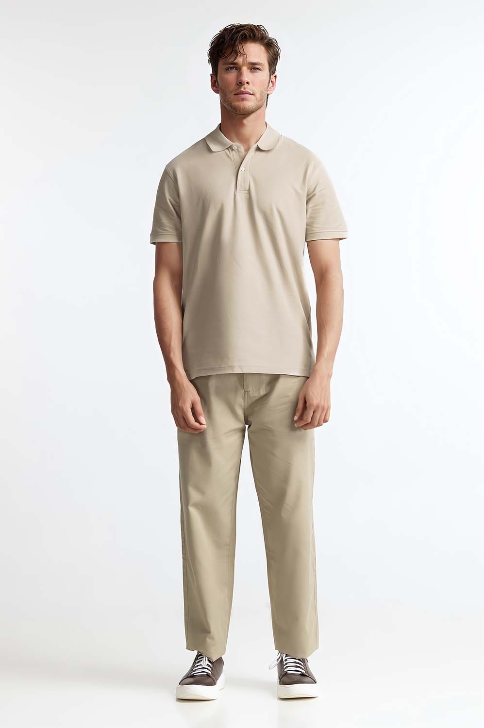 Beige Signature Polo PS-SIGPK24-002